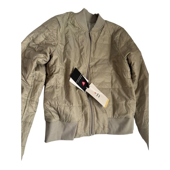 Lululemon Women's Reversible Bomber Jacket Size 6 Polyester & Nylon Beige. - Picture 2 of 14